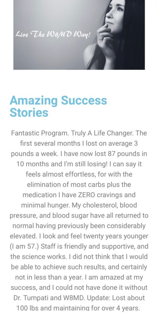 Weight loss success stories