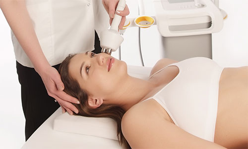 Radiofrequency microneedling facial treatment
