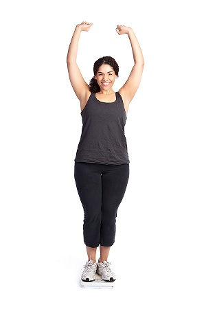 Woman receiving weight-management support for PCOS